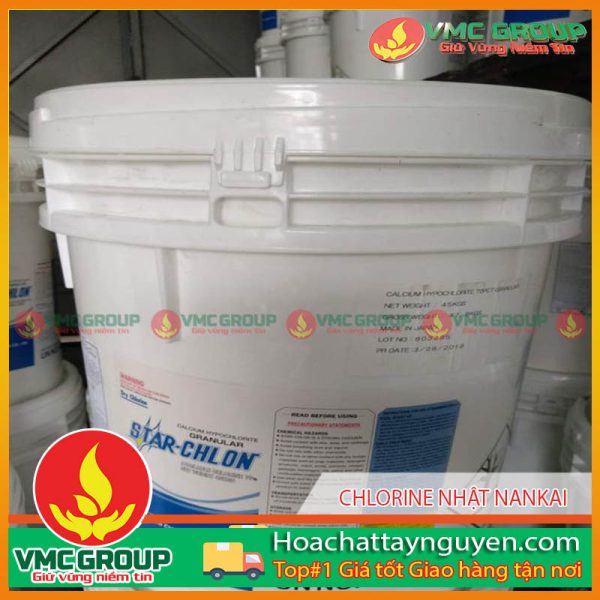 CHLORINE NHẬT NANKAI 70% THÙNG 45KG NHẬT BẢN