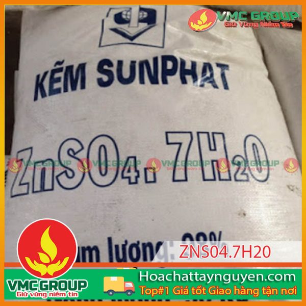 HÓA CHẤT THỦY SẢN KẼM SUNFAT (ZNOS4 98% MIN) 25KG BAO TQ