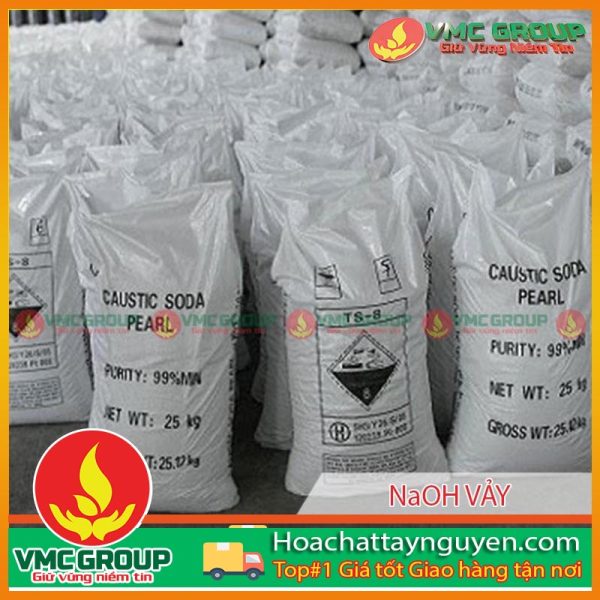 NAOH 98,5% XÚT VẢY TRUNG QUỐC BAO 25KG