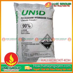 POTASIUM HYDROXIDE KOH BAO 25KG HÀN QUỐC