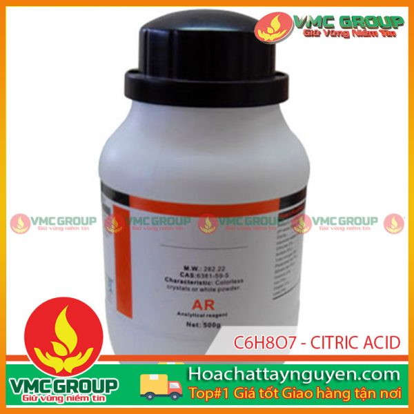 C6H8O7 - CITRIC ACID MONOHYDRATE LỌ 500G TQ