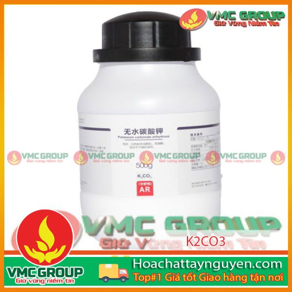 POTASSIUM CARBONATE ANHYDROUS - K2CO3 LỌ 500G TQ