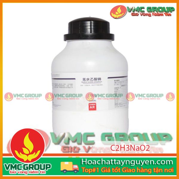 SODIUM ACETATE ANHYDROUS - C2H3NaO2 LỌ 500G TQ