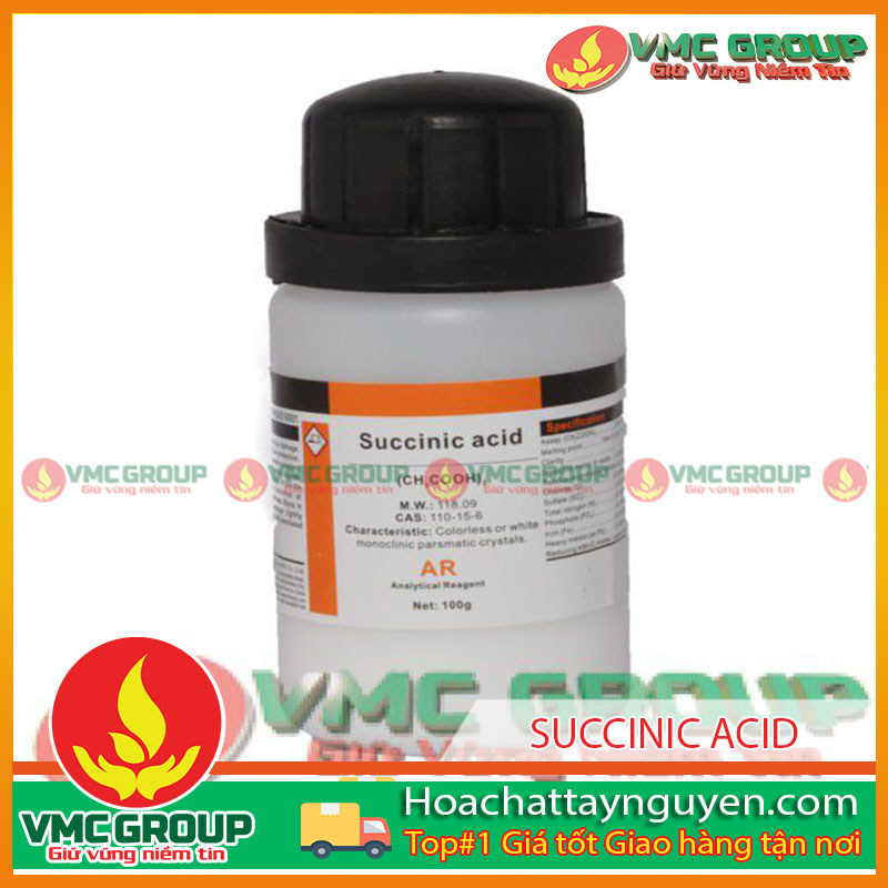 SUCCINIC ACID - C4H6O4 SUCCINIC ACID - C4H6O4 LỌ 25G TQ