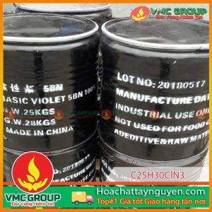 METHYL VIOLET 5BN L1 100% - C25H30ClN3 THÙNG 25KG TQ