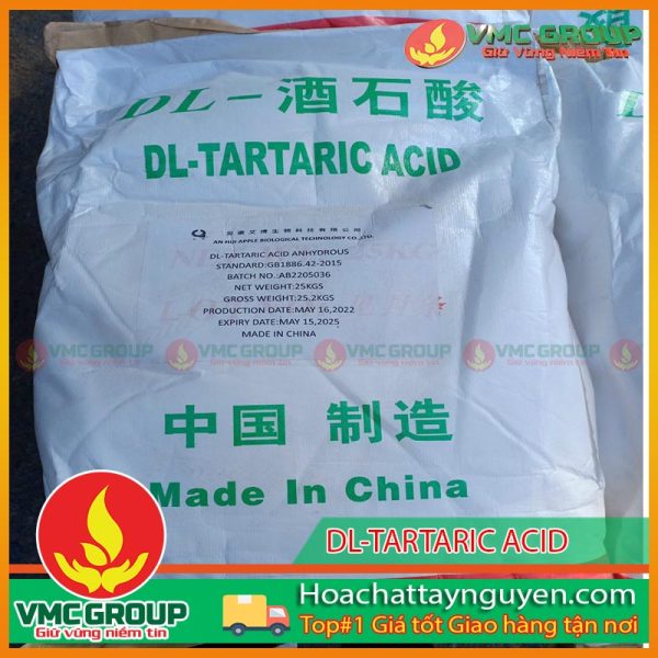 ACID DL-TARTARIC THÙNG 25KG TQ